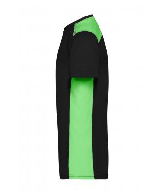 Heren Men's Workwear T-Shirt - COLOR - Zwart/lime 8535