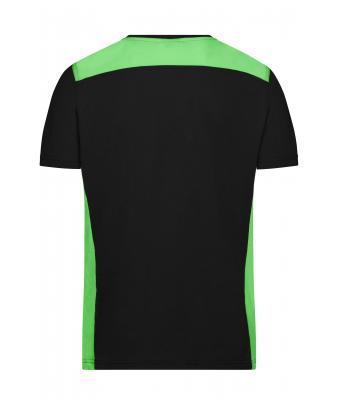 Heren Men's Workwear T-Shirt - COLOR - Zwart/lime 8535
