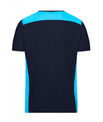 Homme T-shirt workwear homme - COLOR - Marine/turquoise 8535