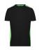 Homme T-shirt workwear homme - COLOR - Noir/vert-citron 8535