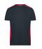 Homme T-shirt workwear homme - COLOR - Carbone/rouge 8535