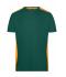 Homme T-shirt workwear homme - COLOR - Vert-foncé/orange 8535