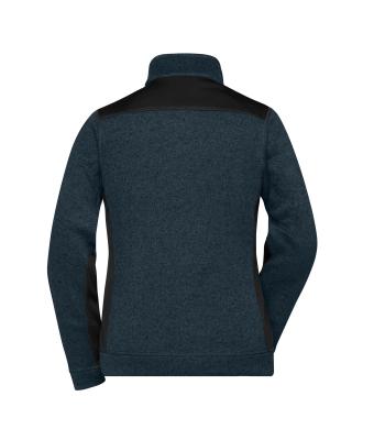 Damen Ladies' Knitted Workwear Fleece Jacket - STRONG - Navy/navy 8536