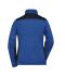 Dames Ladies' Knitted Workwear Fleece Jacket - STRONG - Royal-melange/navy 8536