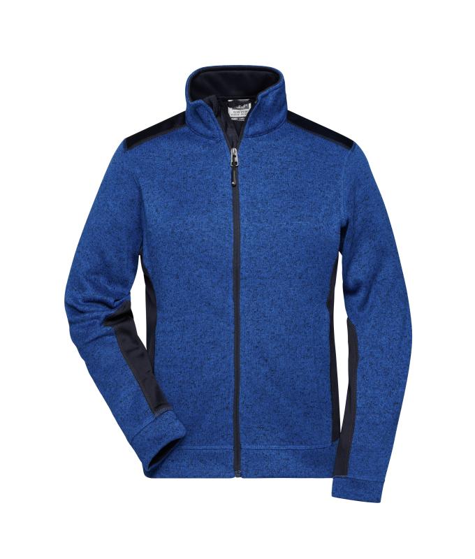 Ladies Ladies' Knitted Workwear Fleece Jacket - STRONG - Royal-melange/navy 8536