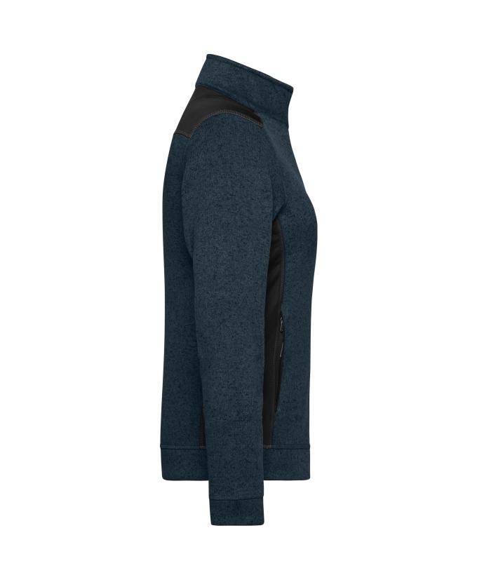 Ladies Ladies' Knitted Workwear Fleece Jacket - STRONG - Navy/navy 8536