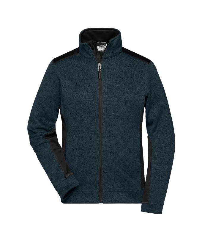 Ladies Ladies' Knitted Workwear Fleece Jacket - STRONG - Navy/navy 8536