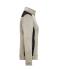 Damen Ladies' Knitted Workwear Fleece Jacket - STRONG - Stone-melange/black 8536