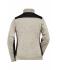Ladies Ladies' Knitted Workwear Fleece Jacket - STRONG - Stone-melange/black 8536
