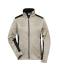 Dames Ladies' Knitted Workwear Fleece Jacket - STRONG - Steen-melange/zwart 8536