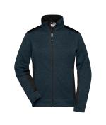 Damen Ladies' Knitted Workwear Fleece Jacket - STRONG - Navy/navy 8536