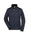 Dames Ladies' Knitted Workwear Fleece Jacket - STRONG - Carbon-melange/zwart 8536