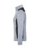 Dames Ladies' Knitted Workwear Fleece Jacket - STRONG - Wit-melange/carbon 8536