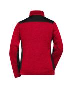 Femme Veste workwear polaire tricotée femme - STRONG - Rouge-mélange/noir 8536