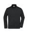 Heren Men's Knitted Workwear Fleece Jacket - STRONG - Zwart/zwart 8537
