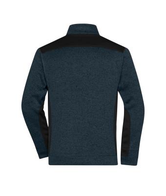 Heren Men's Knitted Workwear Fleece Jacket - STRONG - Navy/navy 8537