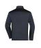 Heren Men's Knitted Workwear Fleece Jacket - STRONG - Carbon-melange/zwart 8537