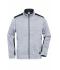 Heren Men's Knitted Workwear Fleece Jacket - STRONG - Wit-melange/carbon 8537