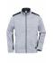Men Men's Knitted Workwear Fleece Jacket - STRONG - White-melange/carbon 8537