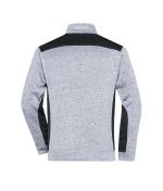 Homme Veste workwear polaire tricotée homme - STRONG - Blanc-mélange/carbone 8537