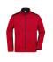 Homme Veste workwear polaire tricotée homme - STRONG - Rouge-mélange/noir 8537