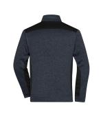 Homme Veste workwear polaire tricotée homme - STRONG - Carbone-mélange/noir 8537