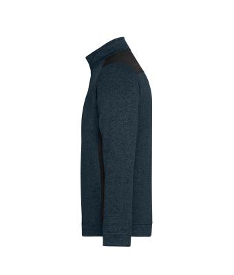 Unisex Men's Knitted Workwear Fleece Half-Zip - STRONG - Navy/navy 8538