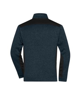Unisex Men's Knitted Workwear Fleece Half-Zip - STRONG - Navy/navy 8538