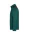 Unisex Men's Knitted Workwear Fleece Half-Zip - STRONG - Donkergroen-melange/zwart 8538