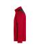 Unisex Men's Knitted Workwear Fleece Half-Zip - STRONG - Rood-melange/zwart 8538