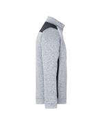 Unisex Men's Knitted Workwear Fleece Half-Zip - STRONG - White-melange/carbon 8538