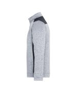 Unisex Men's Knitted Workwear Fleece Half-Zip - STRONG - Wit-melange/carbon 8538