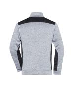 Unisex Men's Knitted Workwear Fleece Half-Zip - STRONG - Wit-melange/carbon 8538