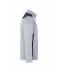 Unisexe Veste workwear polaire tricoté demi-zip - STRONG - Blanc-mélange/carbone 8538