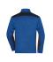 Unisexe Veste workwear polaire tricoté demi-zip - STRONG - Royal-mélange/marine 8538