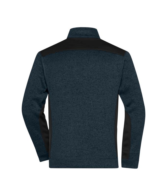 Unisexe Veste workwear polaire tricoté demi-zip - STRONG - Marine/marine 8538