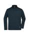 Unisexe Veste workwear polaire tricoté demi-zip - STRONG - Marine/marine 8538