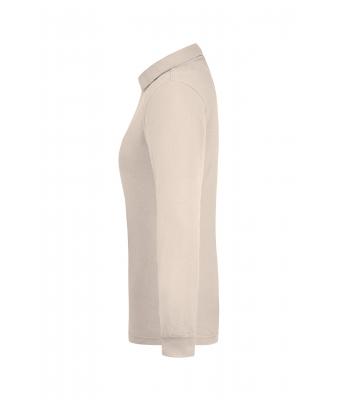 Damen Ladies' Workwear Polo Pocket Longsleeve Stone 8539