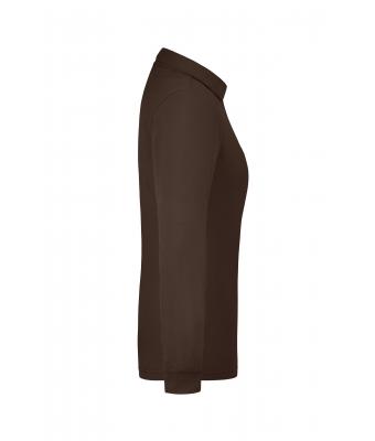Ladies Ladies' Workwear Polo Pocket Longsleeve Brown 8539