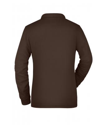 Dames Ladies' Workwear Polo Pocket Longsleeve Bruin 8539