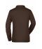 Dames Ladies' Workwear Polo Pocket Longsleeve Bruin 8539