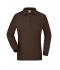 Dames Ladies' Workwear Polo Pocket Longsleeve Bruin 8539