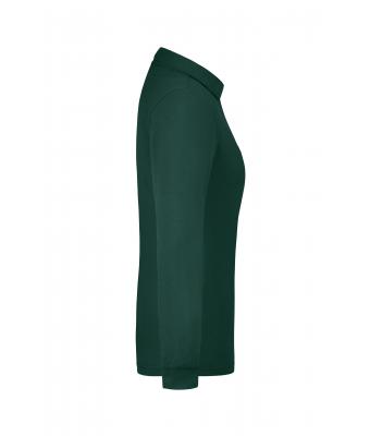 Dames Ladies' Workwear Polo Pocket Longsleeve Donkergroen 8539