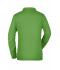 Damen Ladies' Workwear Polo Pocket Longsleeve Lime-green 8539