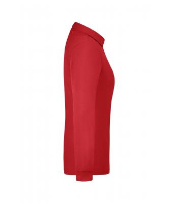 Dames Ladies' Workwear Polo Pocket Longsleeve Rood 8539