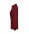 Dames Ladies' Workwear Polo Pocket Longsleeve Wijnrood 8539