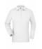 Damen Ladies' Workwear Polo Pocket Longsleeve White 8539
