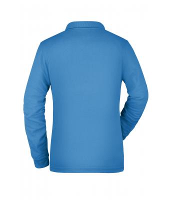 Femme Polo workwear femme manches longues et poche poitrine Aqua 8539