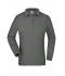 Femme Polo workwear femme manches longues et poche poitrine Gris-foncé 8539