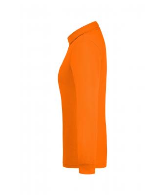 Femme Polo workwear femme manches longues et poche poitrine Orange 8539